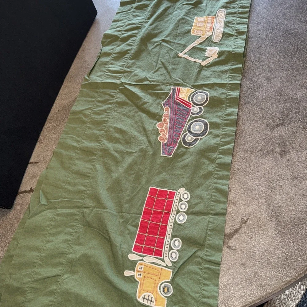 The Company Store Company Kids Construction Valance set of 2 Boys Room Nursery